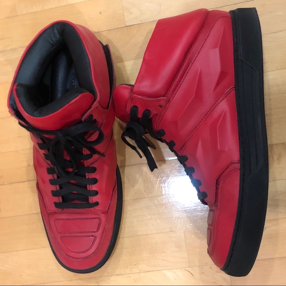 Alejandro Ingelmo Exotron Red Hi-Top Sneaker